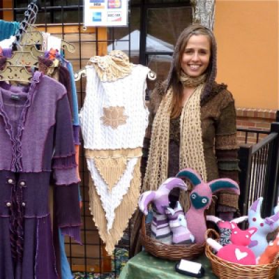 Jasmine Patten of Dervish Clothing, the featured artisan this weekend at Lithia Artisans Market. 