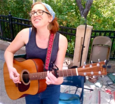 Bekkah McAlvage brings her original tunes to the market this coming Sunday, May 17th from 2:30-4:30. 
