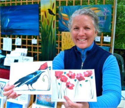 Fine Artist Katrina Meister has rejoined the Lithia Artisans Market this season. So happy to have you back in our midst. 